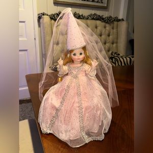 Vtg 14" Madame Alexander Fairy Godmother Doll #1550 Pink w Hat EUC Make a Wish